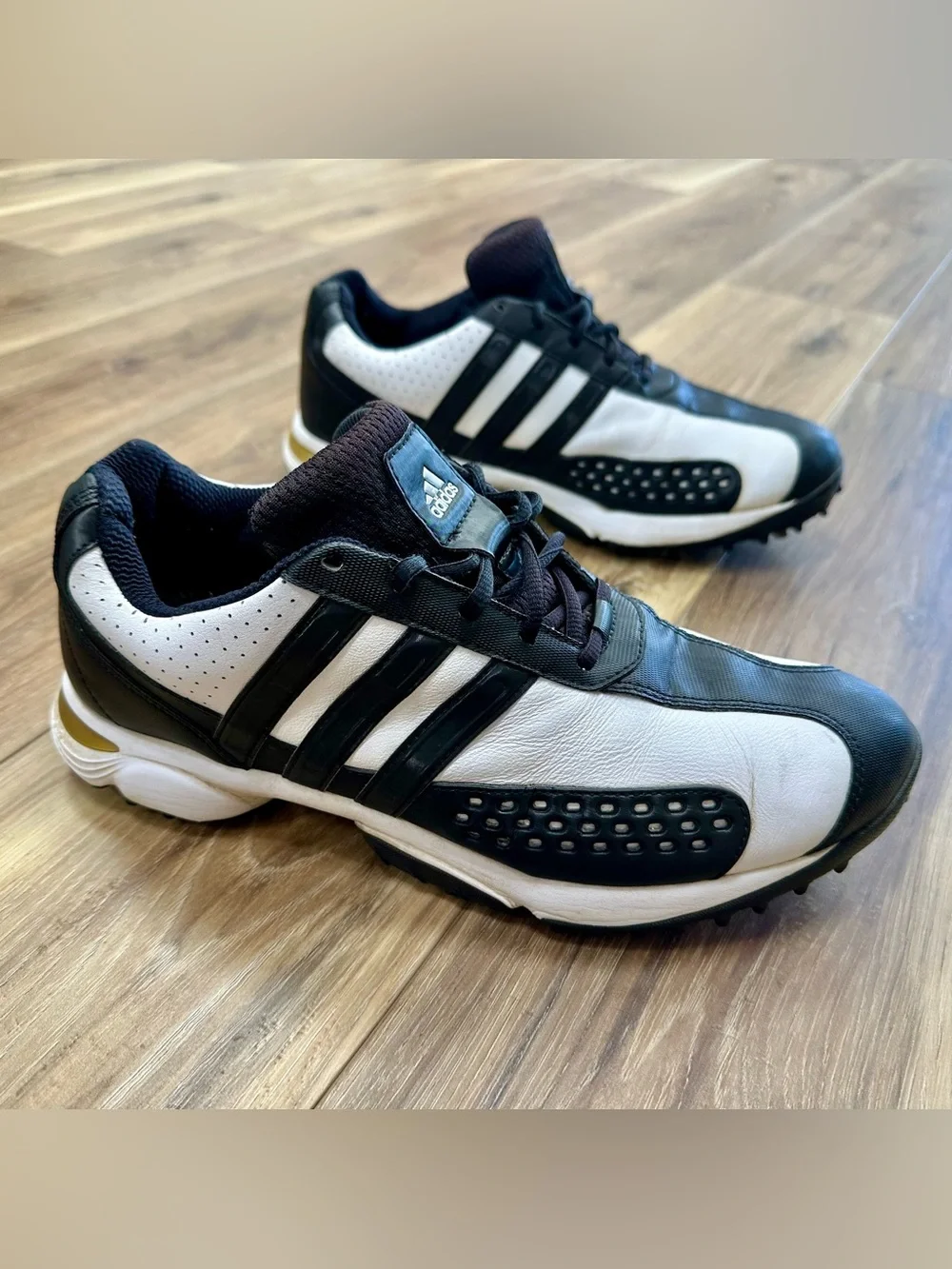 Adidas Tour 360 3D Fit Foam Leather Golf Spikes Shoes 737884 Men’s 9.5